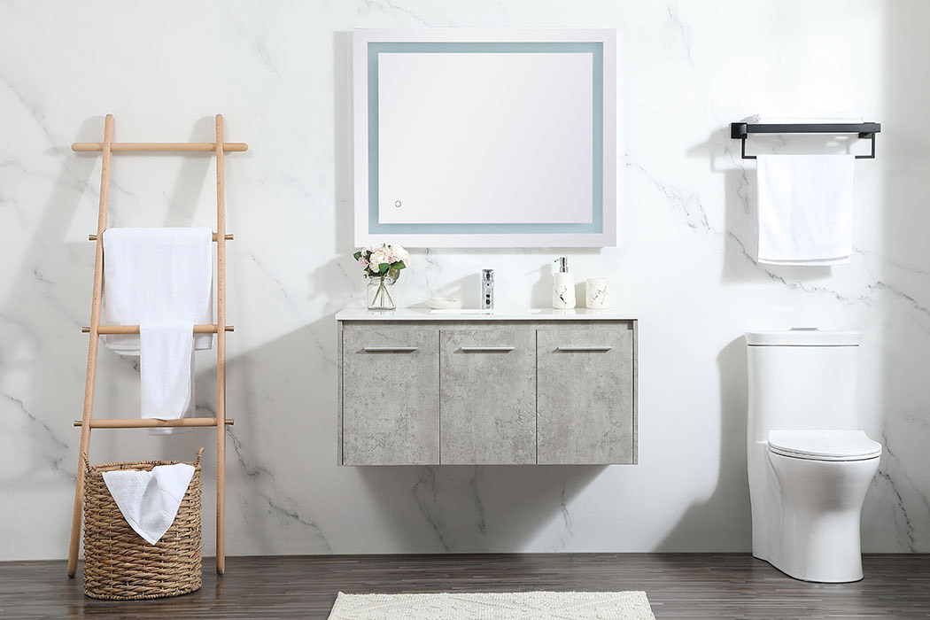 Elegant Bathroom Vanity - Concrete Gray (VF44540MCG)