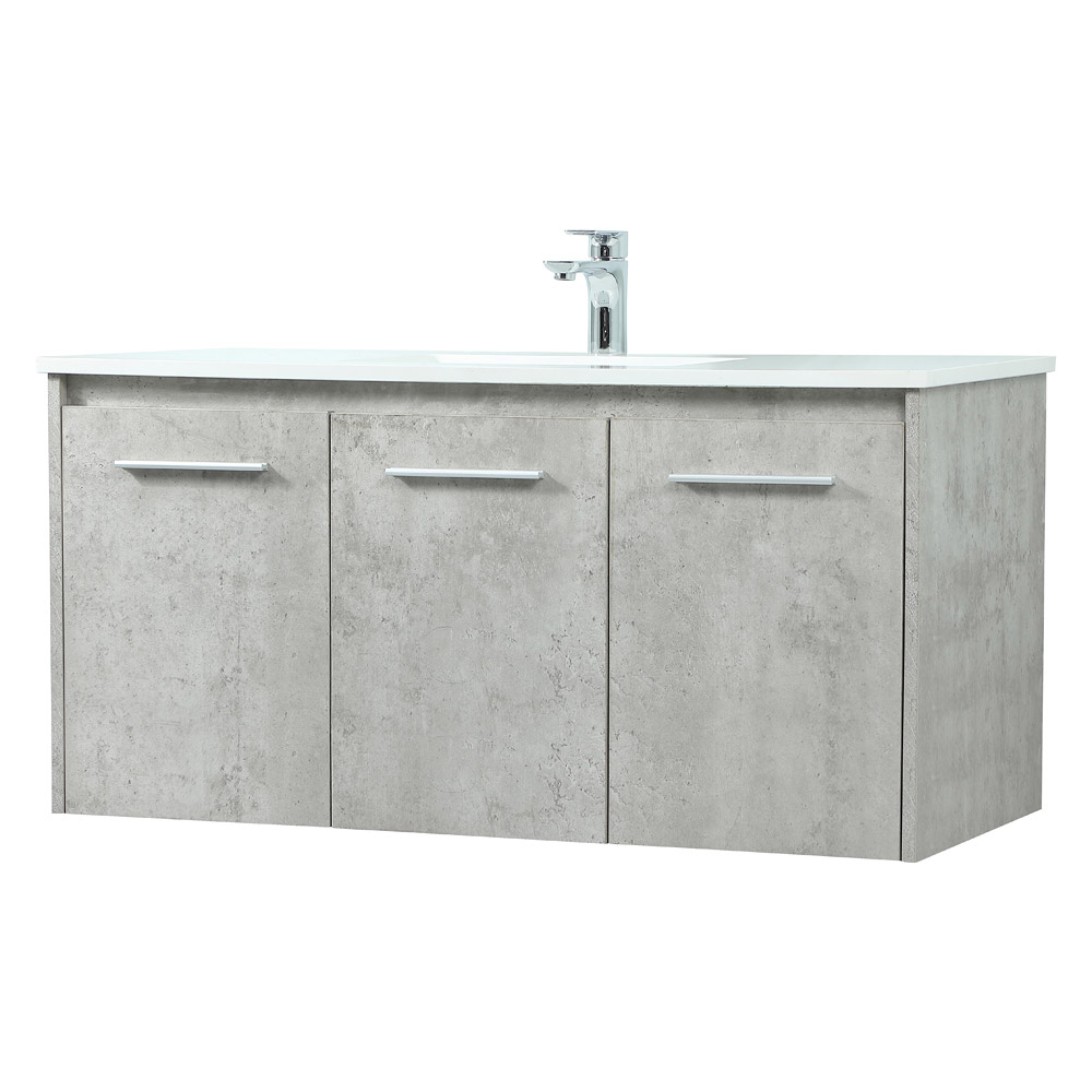 Elegant Bathroom Vanity - Concrete Gray (VF44540MCG)