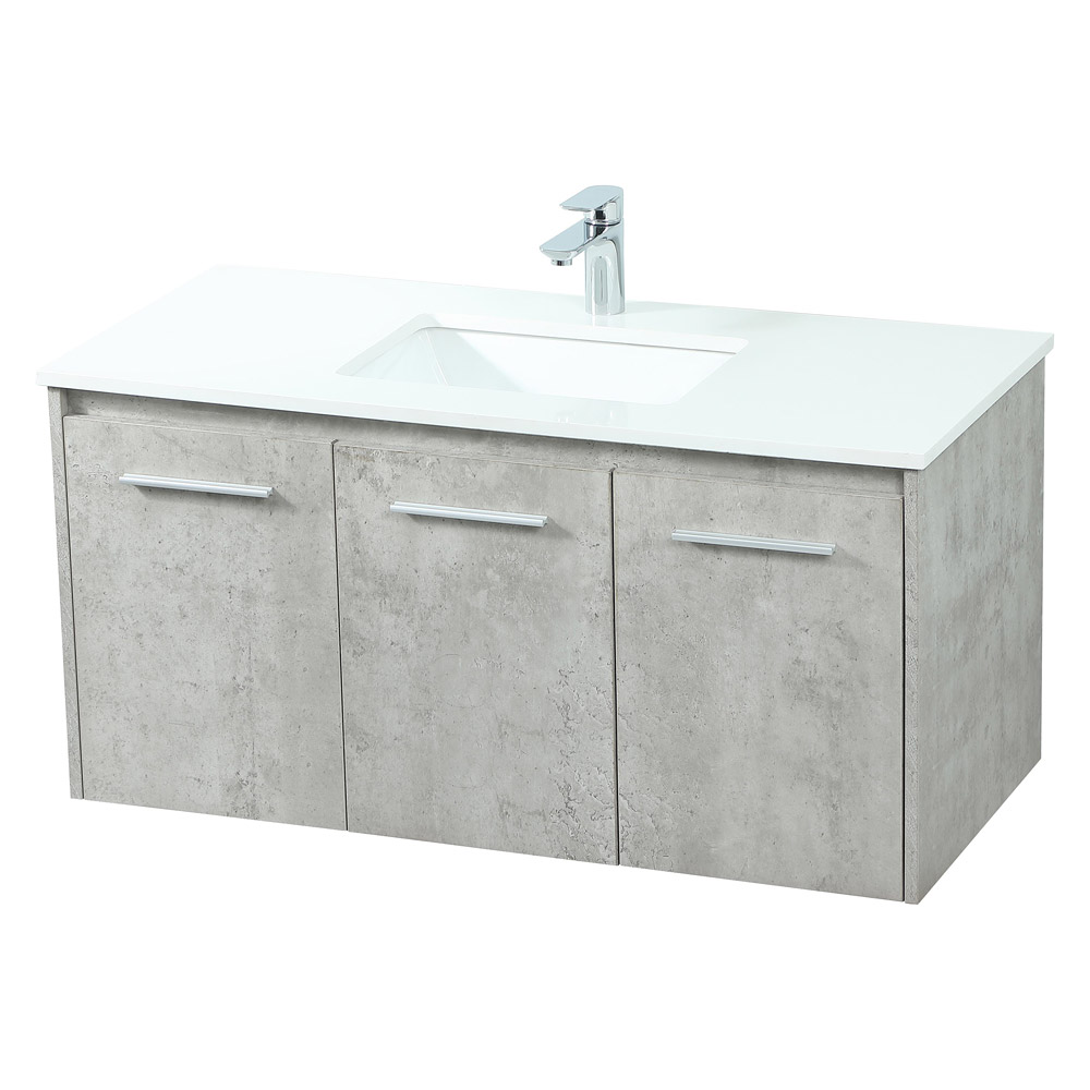 Elegant Bathroom Vanity - Concrete Gray (VF44540MCG)