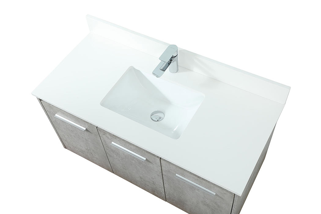 Elegant Bathroom Vanity - Concrete Gray (VF44540MCG-BS)