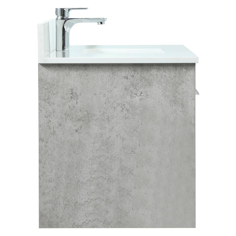 Elegant Bathroom Vanity - Concrete Gray (VF44540MCG-BS)