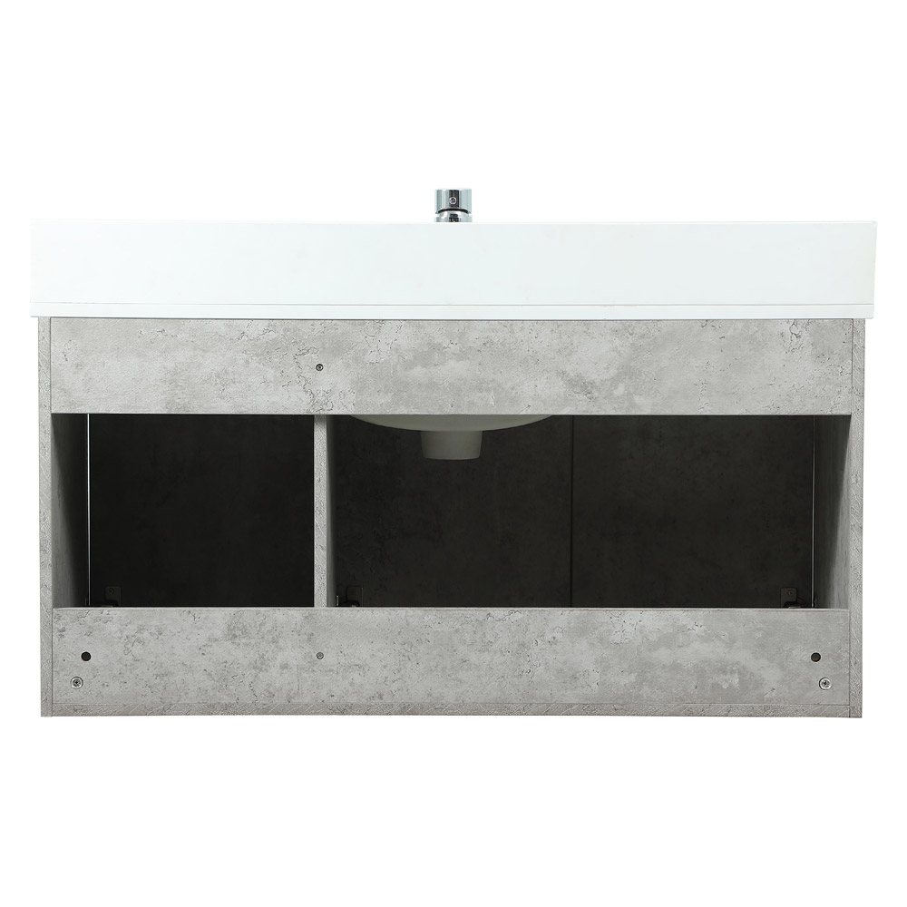 Elegant Bathroom Vanity - Concrete Gray (VF44540MCG-BS)