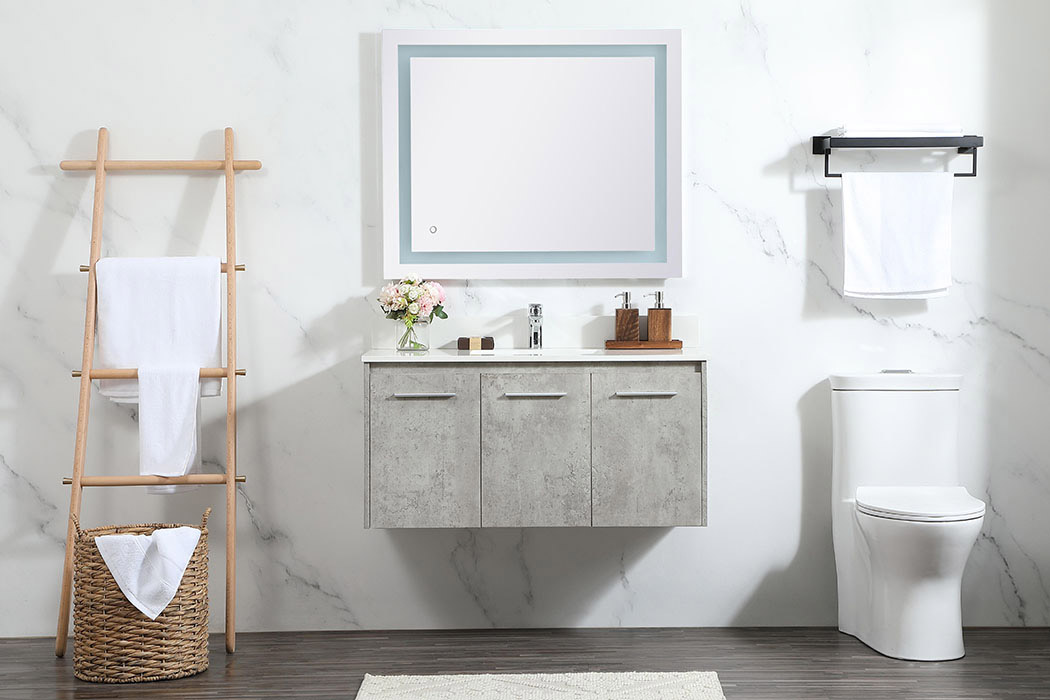 Elegant Bathroom Vanity - Concrete Gray (VF44540MCG-BS)