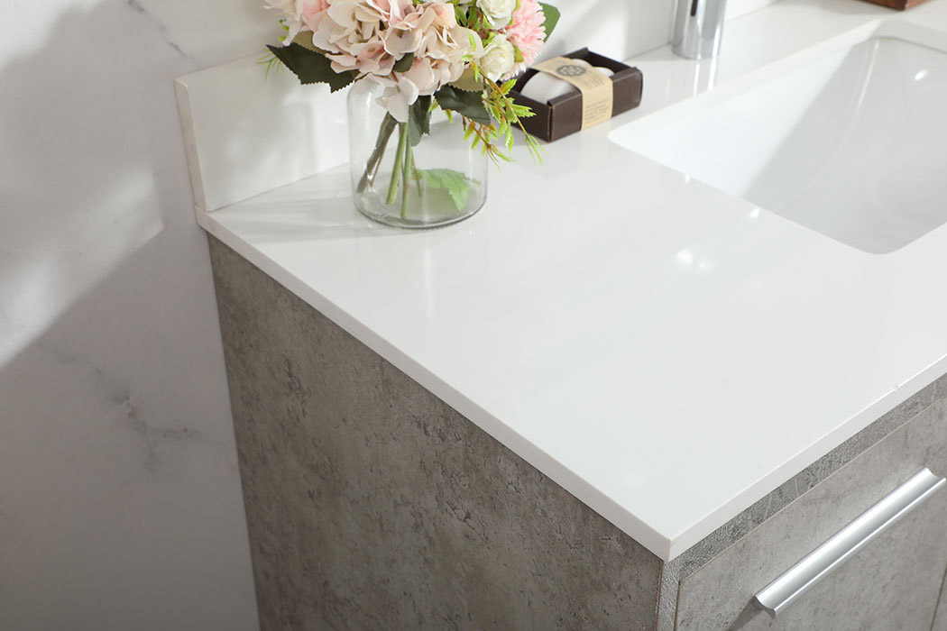 Elegant Bathroom Vanity - Concrete Gray (VF44540MCG-BS)