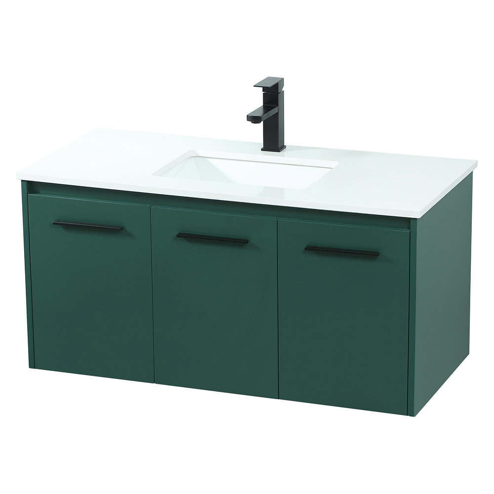 Elegant Bathroom Vanity - Green (VF44540MGN)