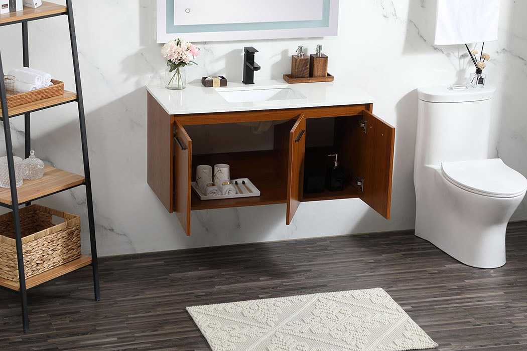 Elegant Bathroom Vanity - Teak (VF44540MTK)