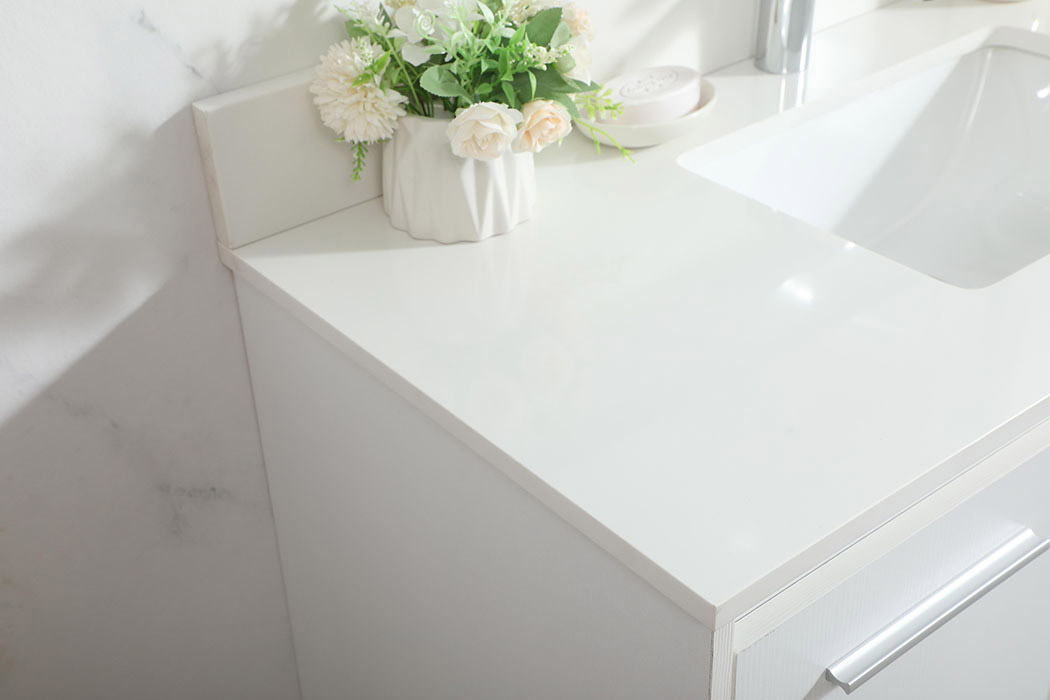 Elegant Bathroom Vanity - White (VF44540MWH-BS)