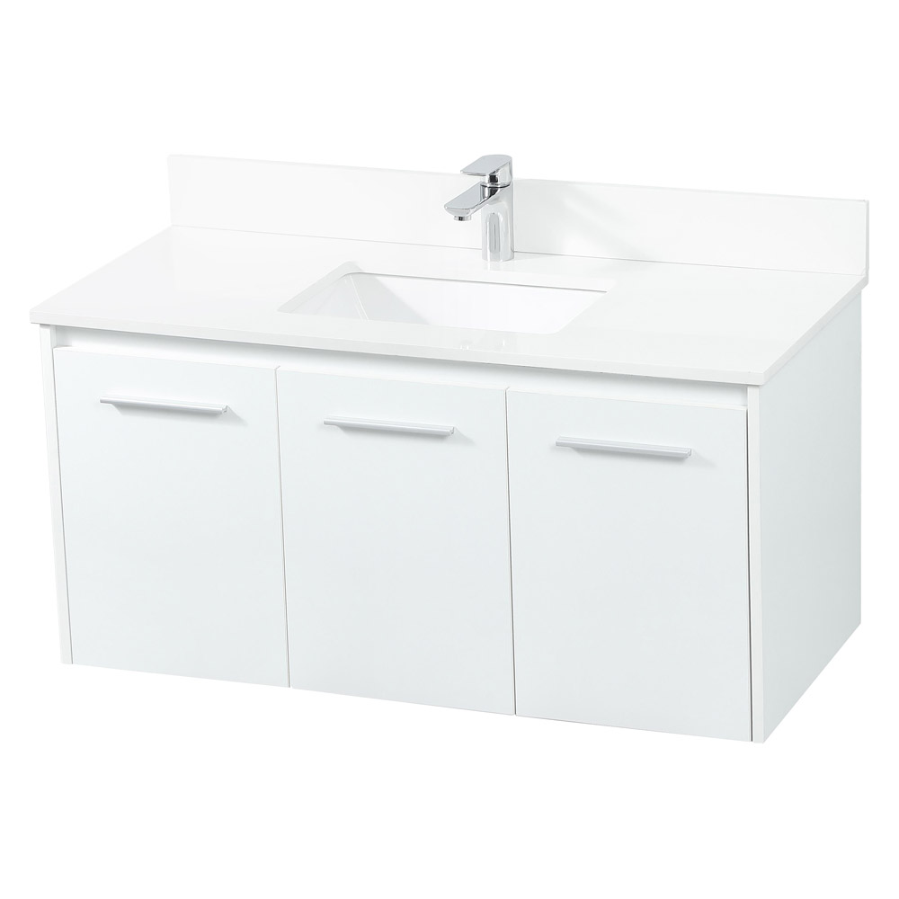 Elegant Bathroom Vanity - White (VF44540MWH-BS)