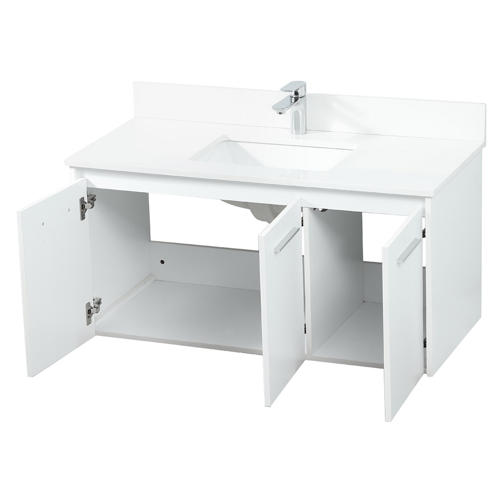 Elegant Bathroom Vanity - White (VF44540MWH-BS)