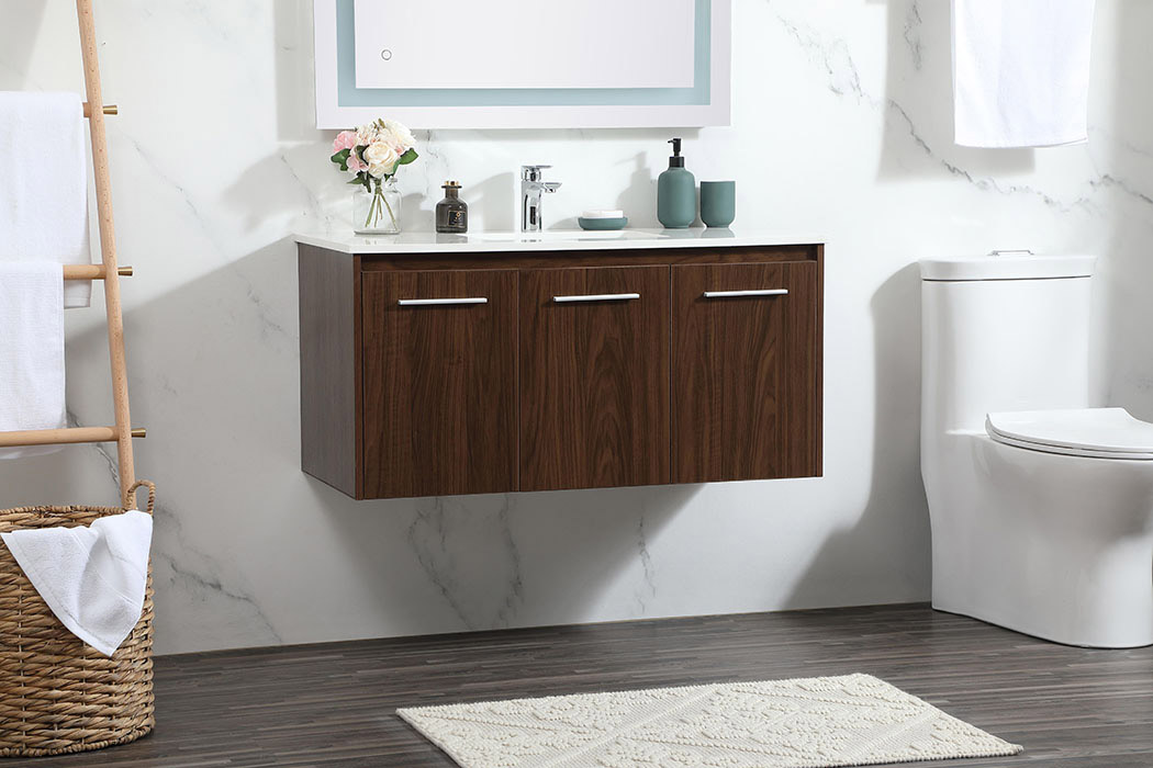 Elegant Bathroom Vanity - Walnut (VF44540MWT)