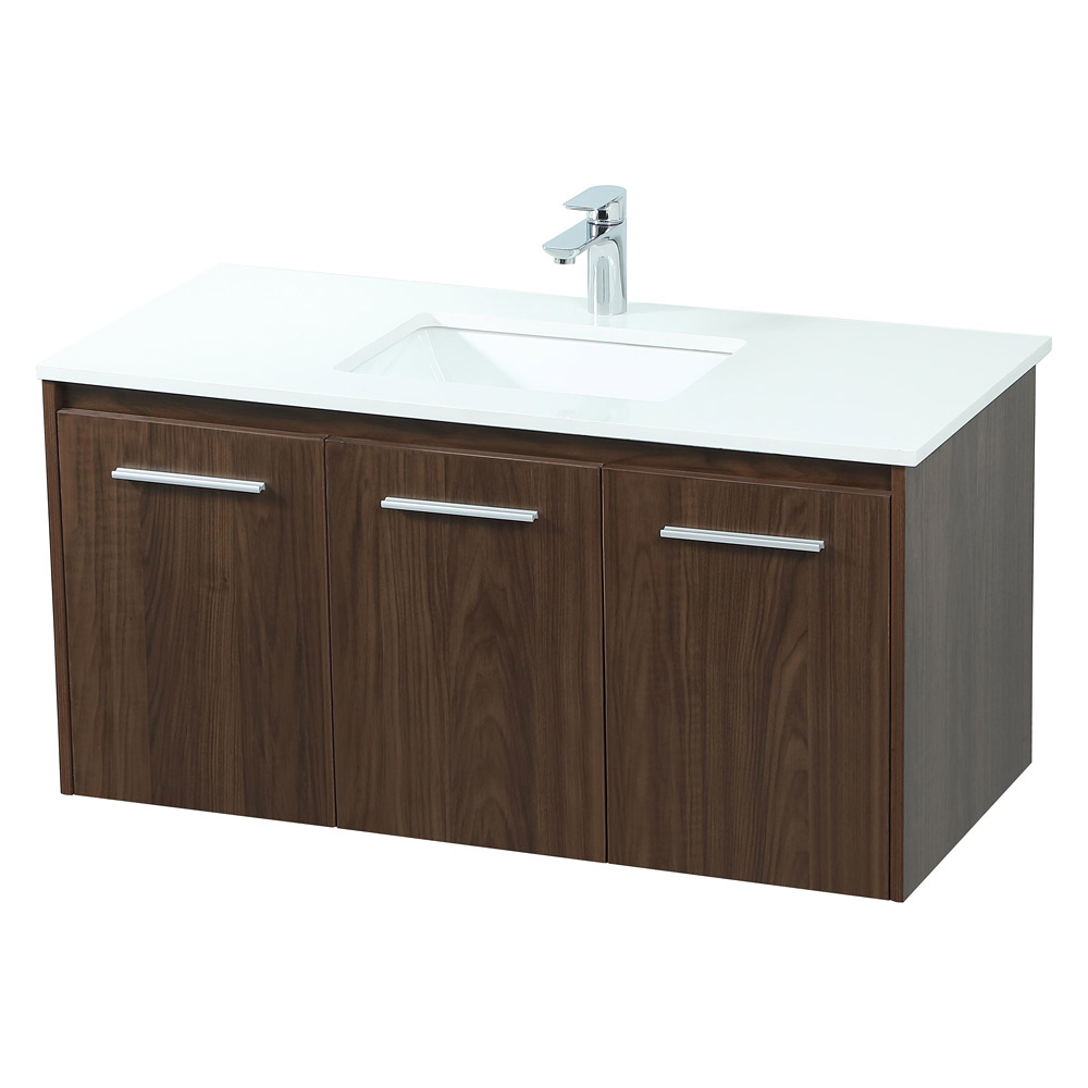 Elegant Bathroom Vanity - Walnut (VF44540MWT)