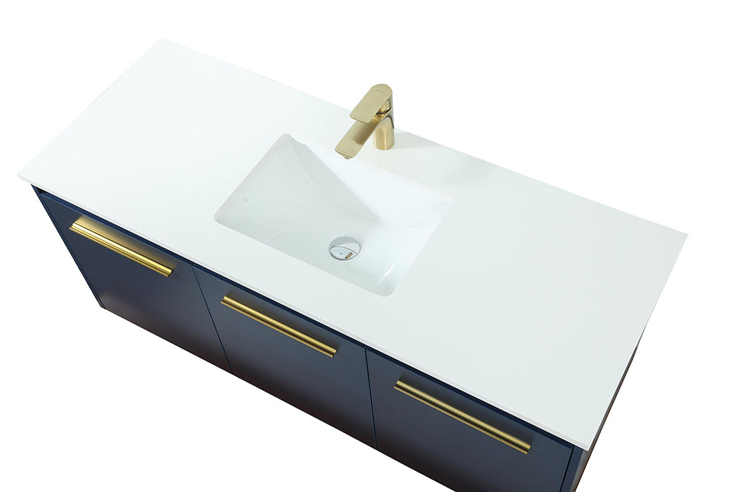 Elegant Bathroom Vanity - Blue (VF44548MBL)