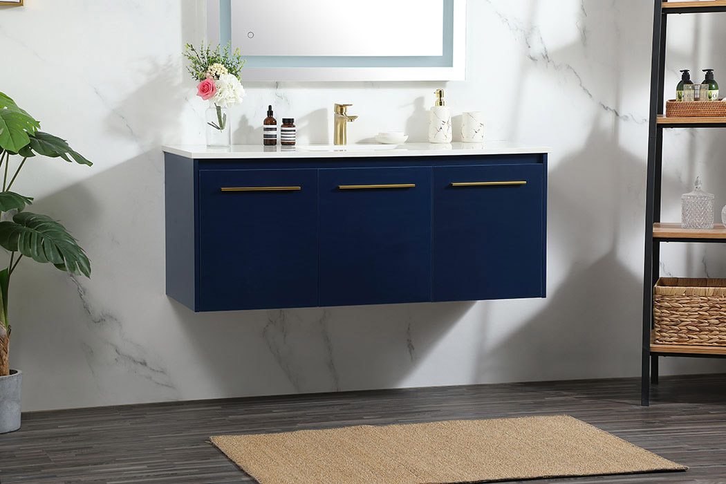 Elegant Bathroom Vanity - Blue (VF44548MBL)