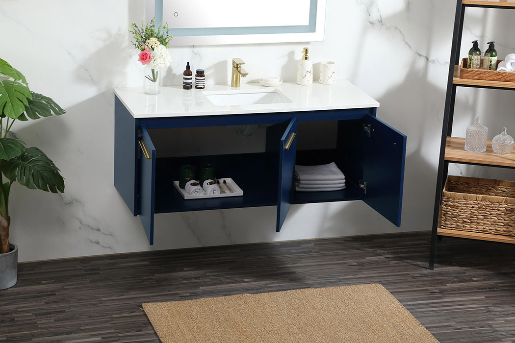 Elegant Bathroom Vanity - Blue (VF44548MBL)