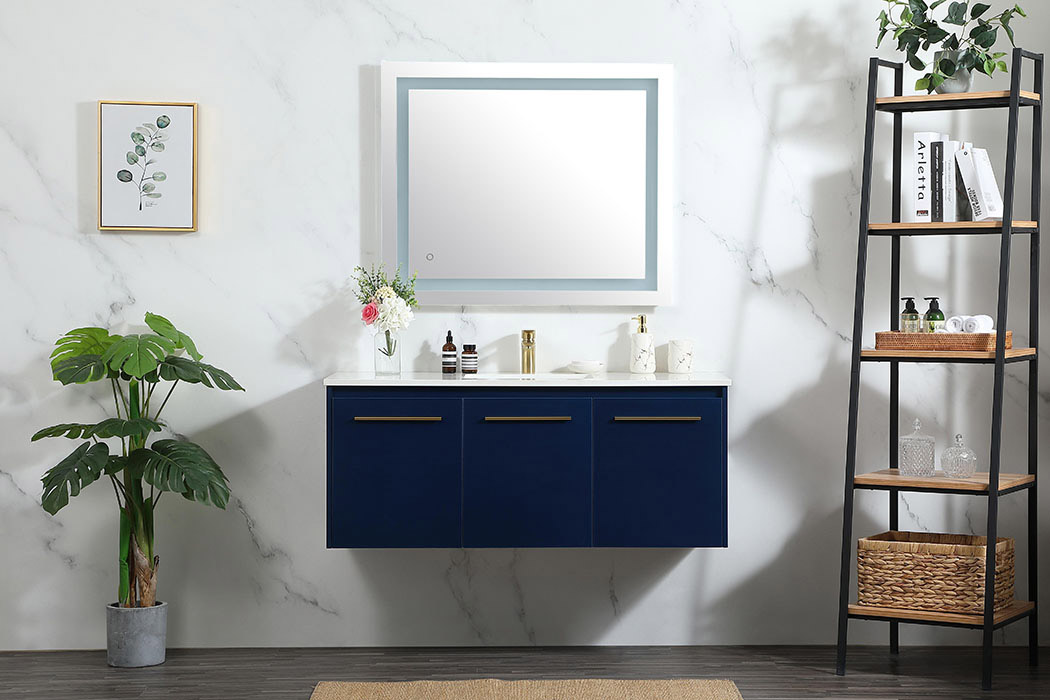 Elegant Bathroom Vanity - Blue (VF44548MBL)