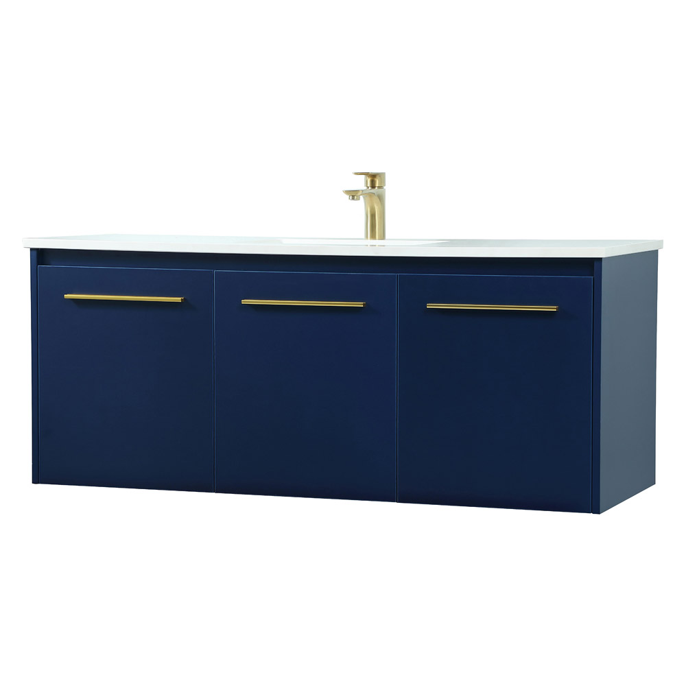 Elegant Bathroom Vanity - Blue (VF44548MBL)