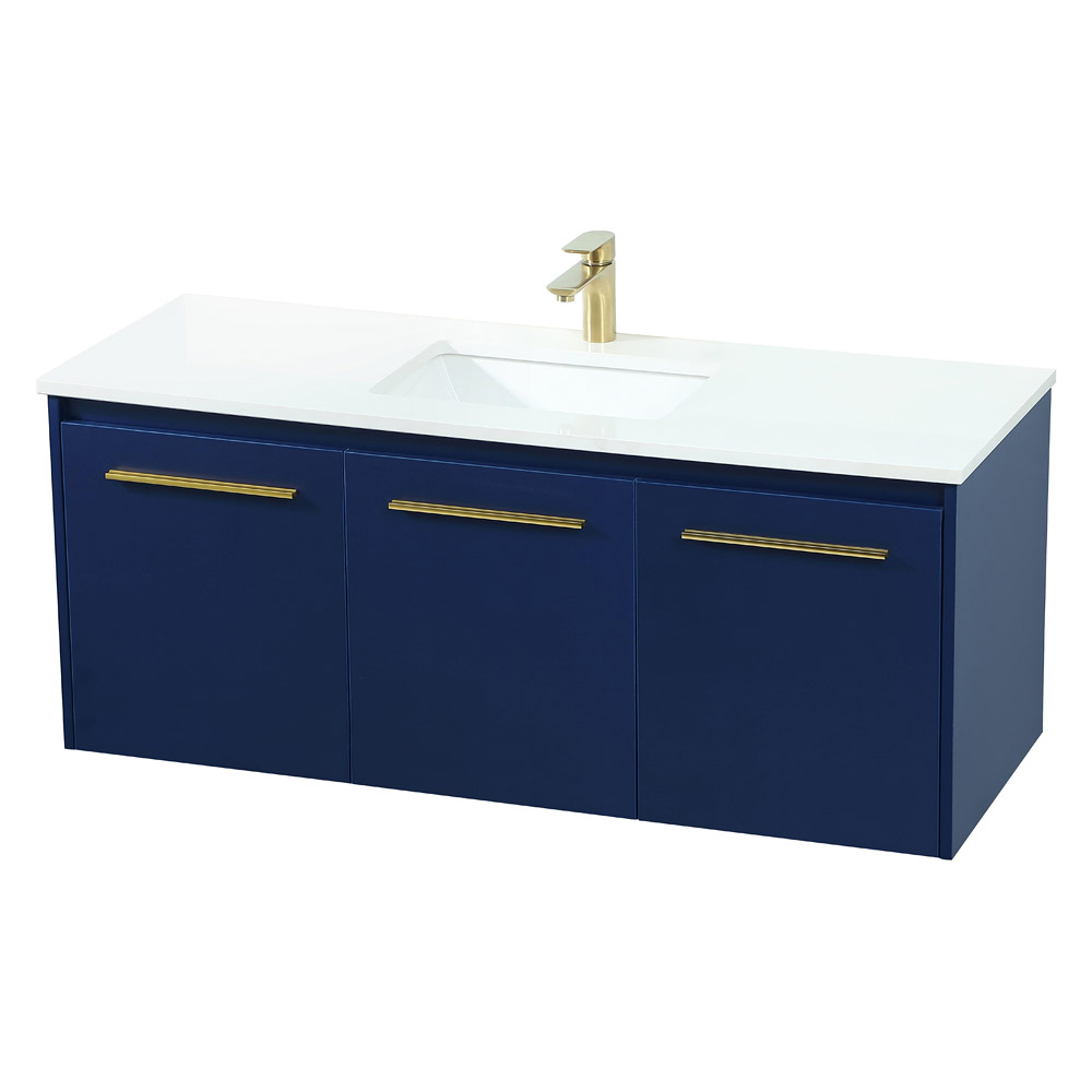 Elegant Bathroom Vanity - Blue (VF44548MBL)