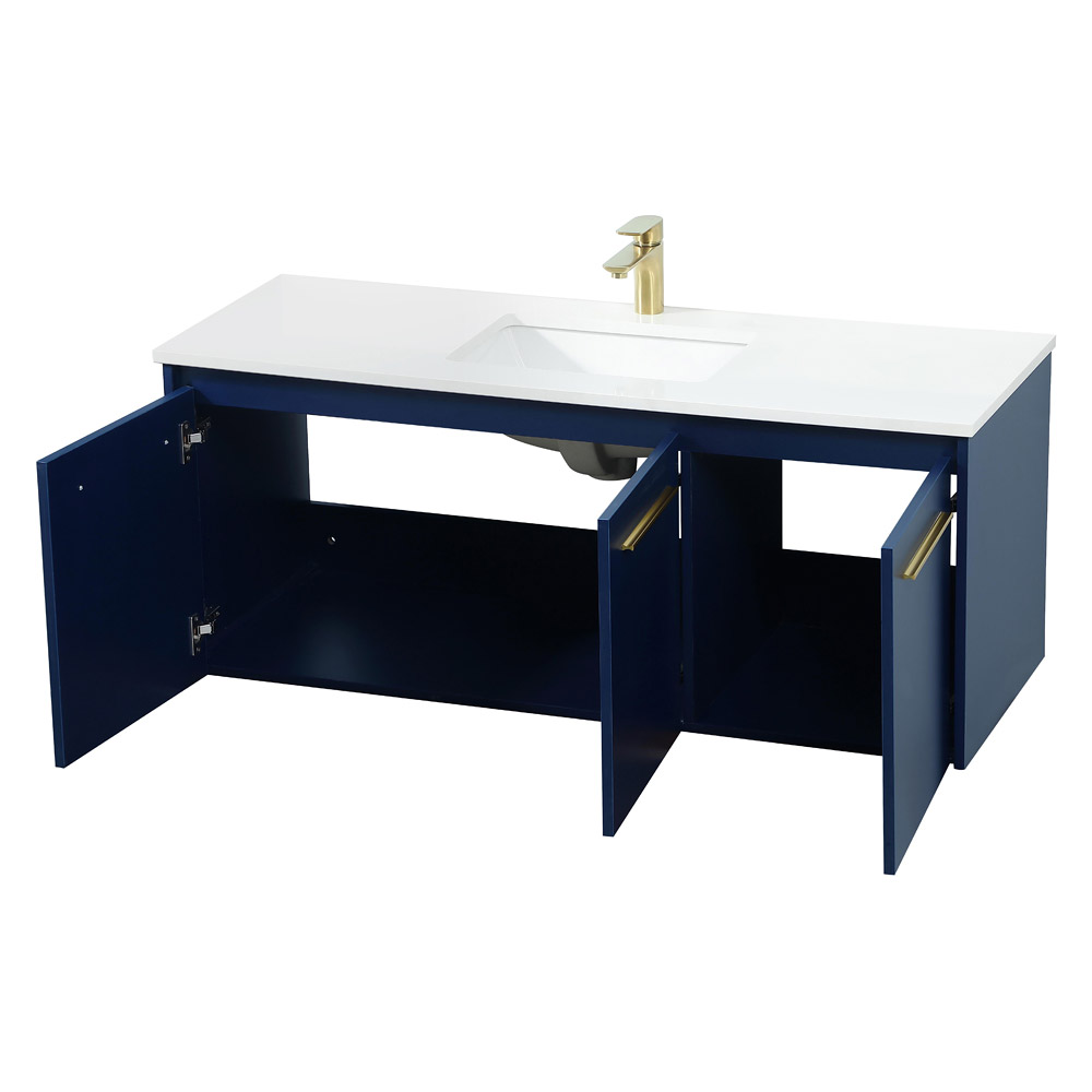 Elegant Bathroom Vanity - Blue (VF44548MBL)