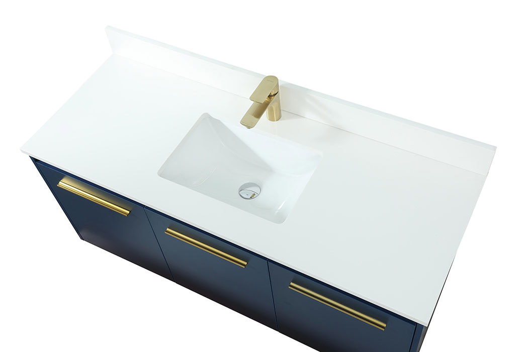 Elegant Bathroom Vanity - Blue (VF44548MBL-BS)