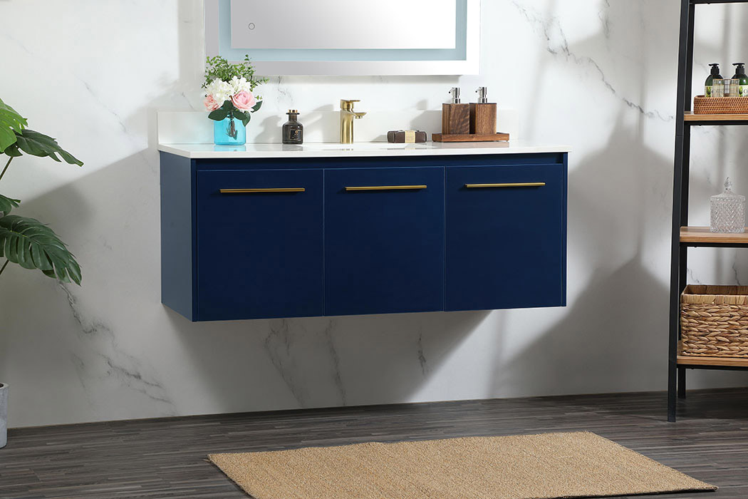 Elegant Bathroom Vanity - Blue (VF44548MBL-BS)