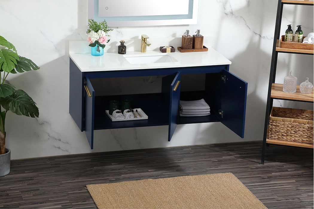 Elegant Bathroom Vanity - Blue (VF44548MBL-BS)