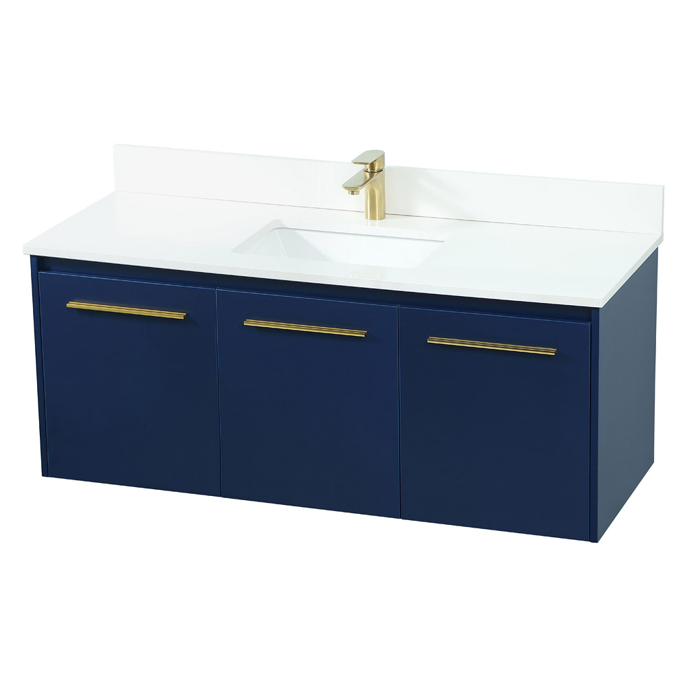 Elegant Bathroom Vanity - Blue (VF44548MBL-BS)