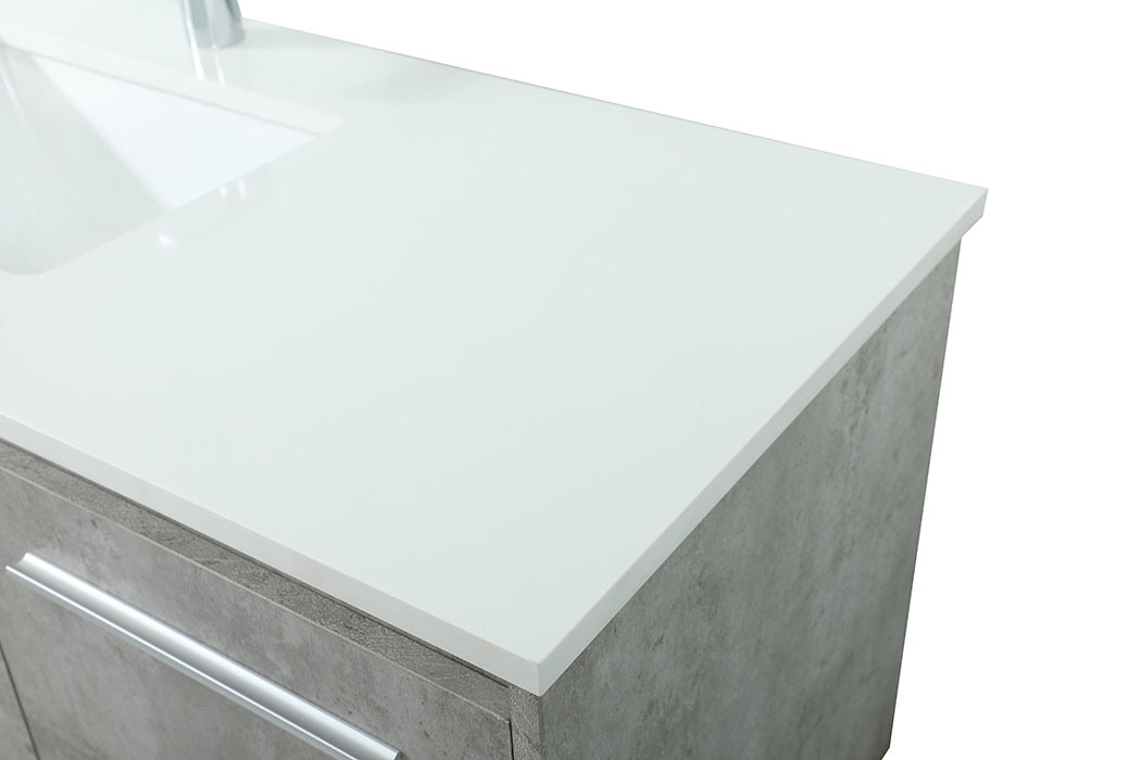 Elegant Bathroom Vanity - Concrete Gray (VF44548MCG)