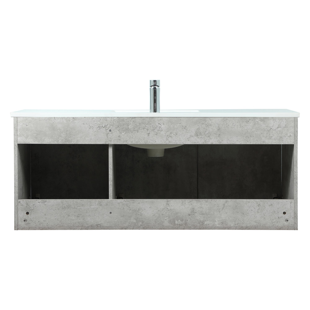 Elegant Bathroom Vanity - Concrete Gray (VF44548MCG)