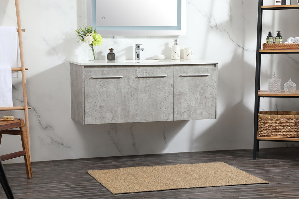 Elegant Bathroom Vanity - Concrete Gray (VF44548MCG)