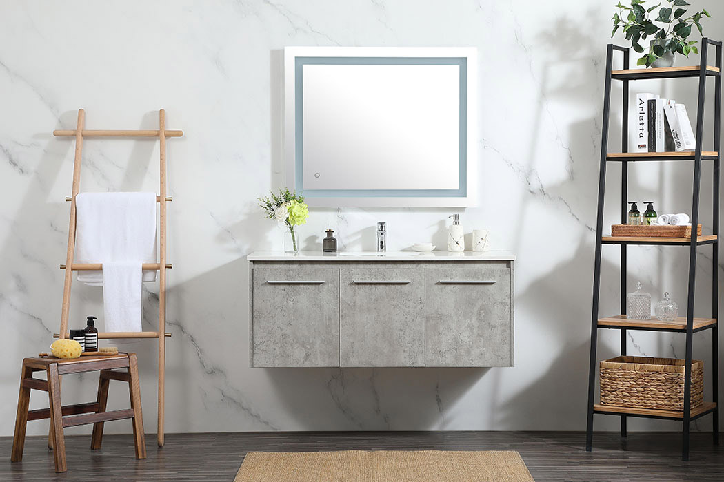 Elegant Bathroom Vanity - Concrete Gray (VF44548MCG)