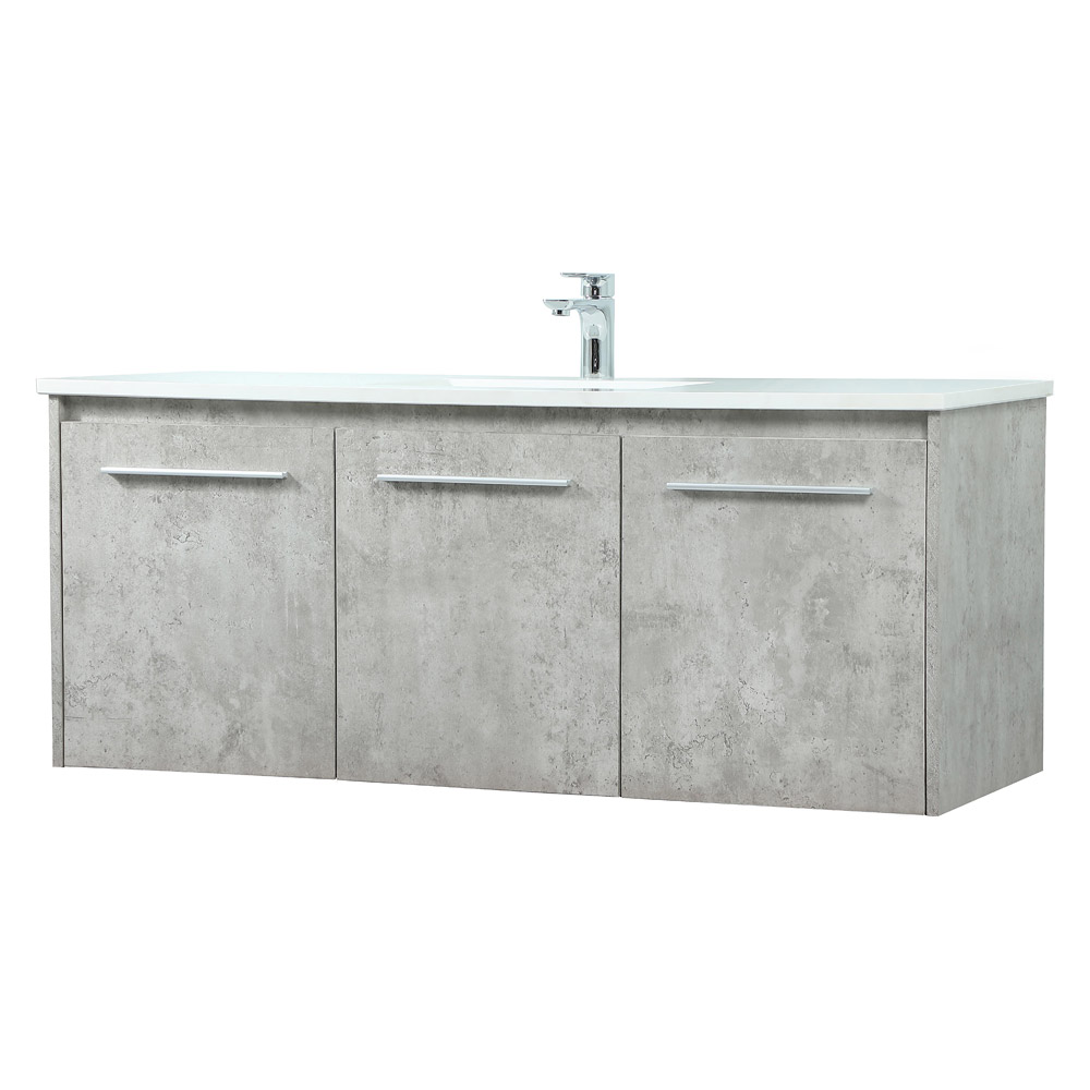 Elegant Bathroom Vanity - Concrete Gray (VF44548MCG)