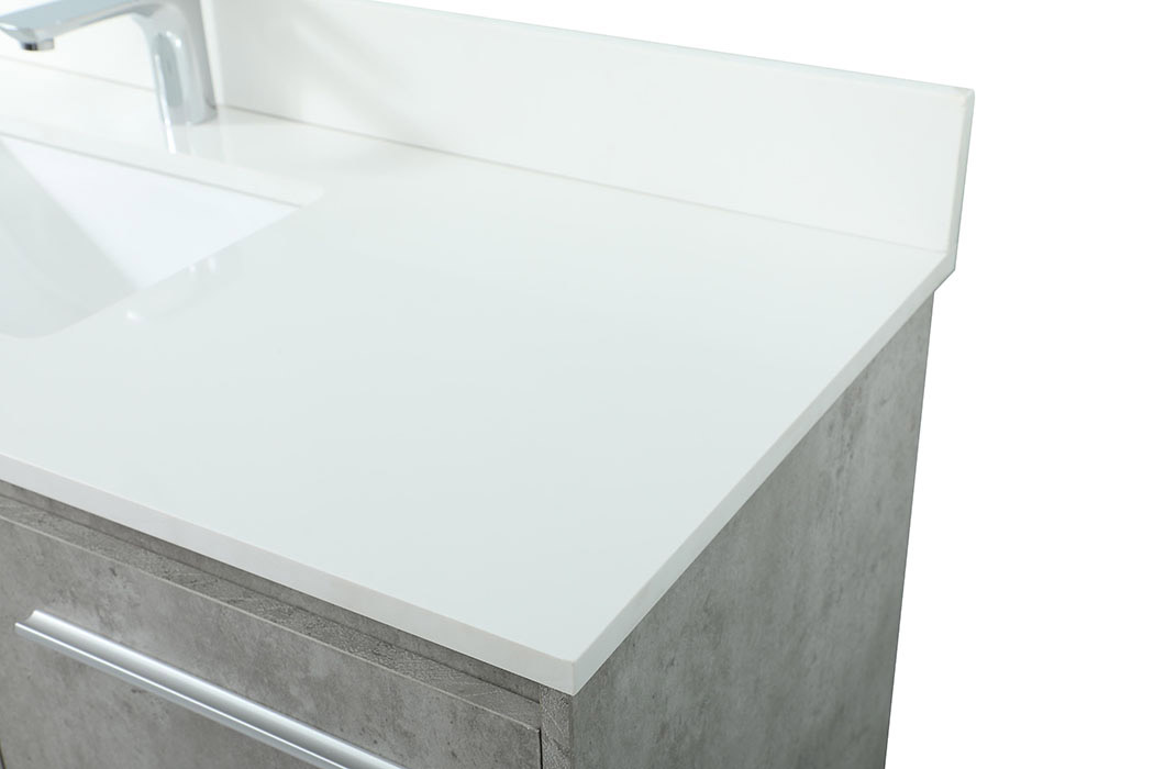 Elegant Bathroom Vanity - Concrete Gray (VF44548MCG-BS)