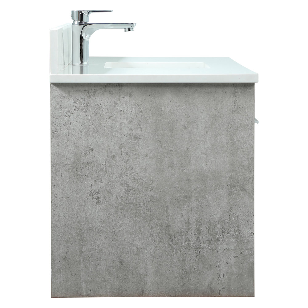 Elegant Bathroom Vanity - Concrete Gray (VF44548MCG-BS)