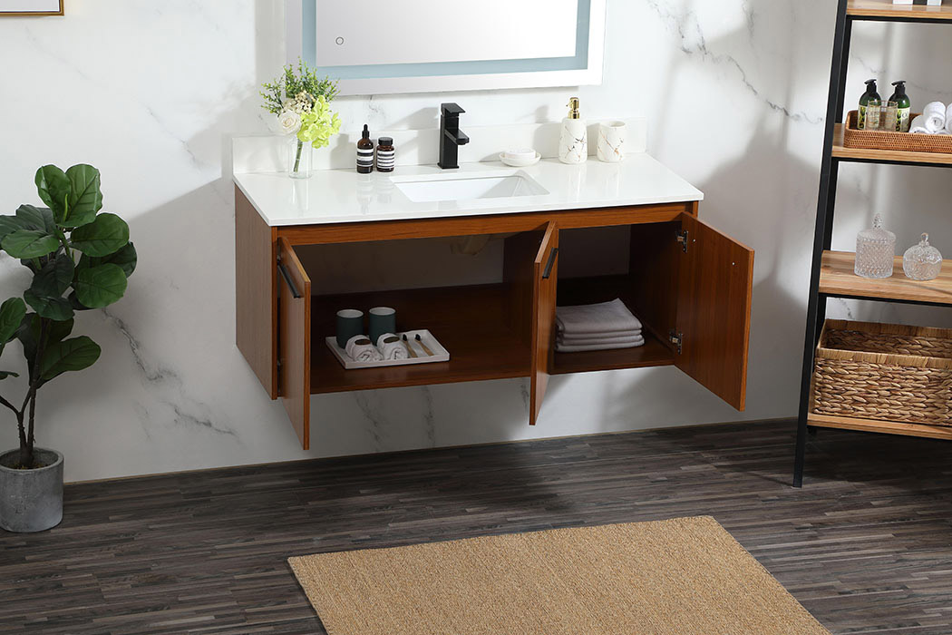 Elegant Bathroom Vanity - Teak (VF44548MTK-BS)