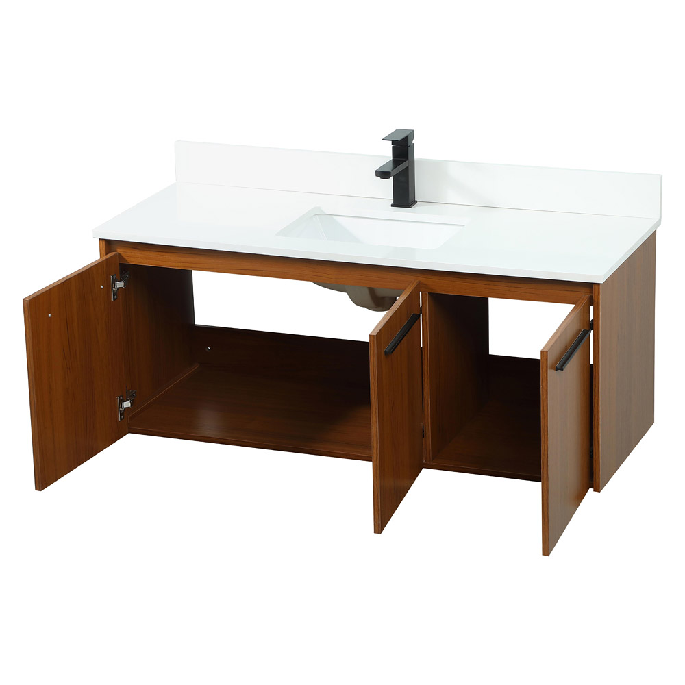 Elegant Bathroom Vanity - Teak (VF44548MTK-BS)