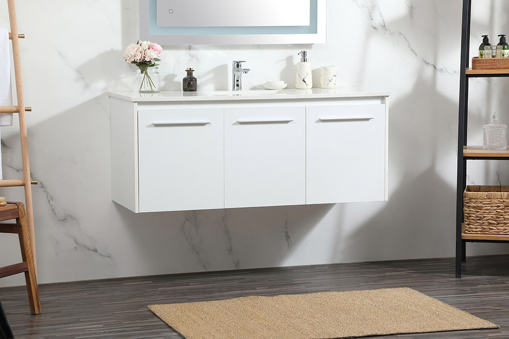 Elegant Bathroom Vanity - White (VF44548MWH)