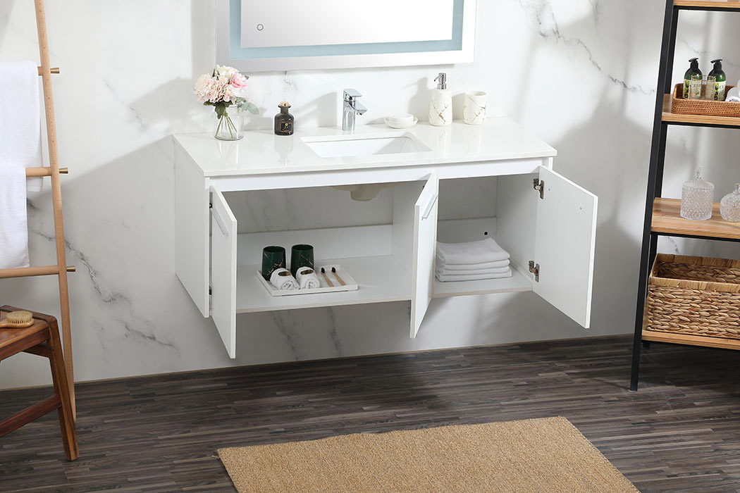 Elegant Bathroom Vanity - White (VF44548MWH)