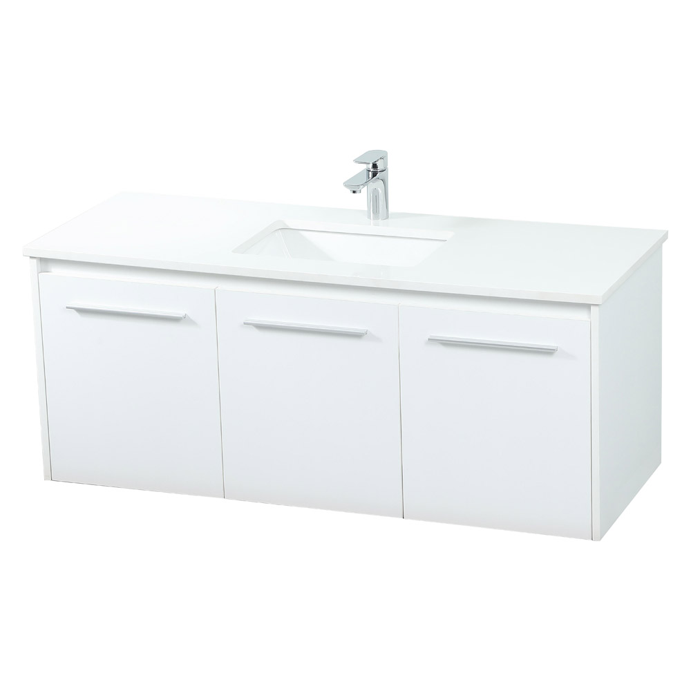 Elegant Bathroom Vanity - White (VF44548MWH)