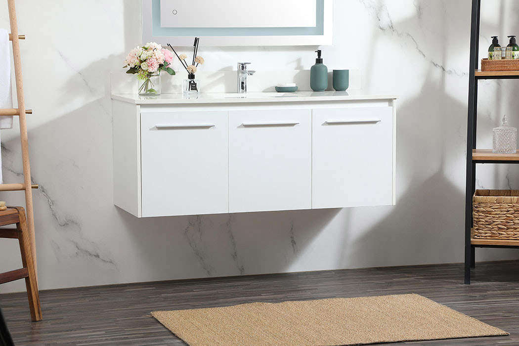 Elegant Bathroom Vanity - White (VF44548MWH-BS)