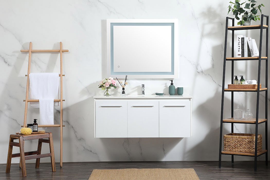 Elegant Bathroom Vanity - White (VF44548MWH-BS)