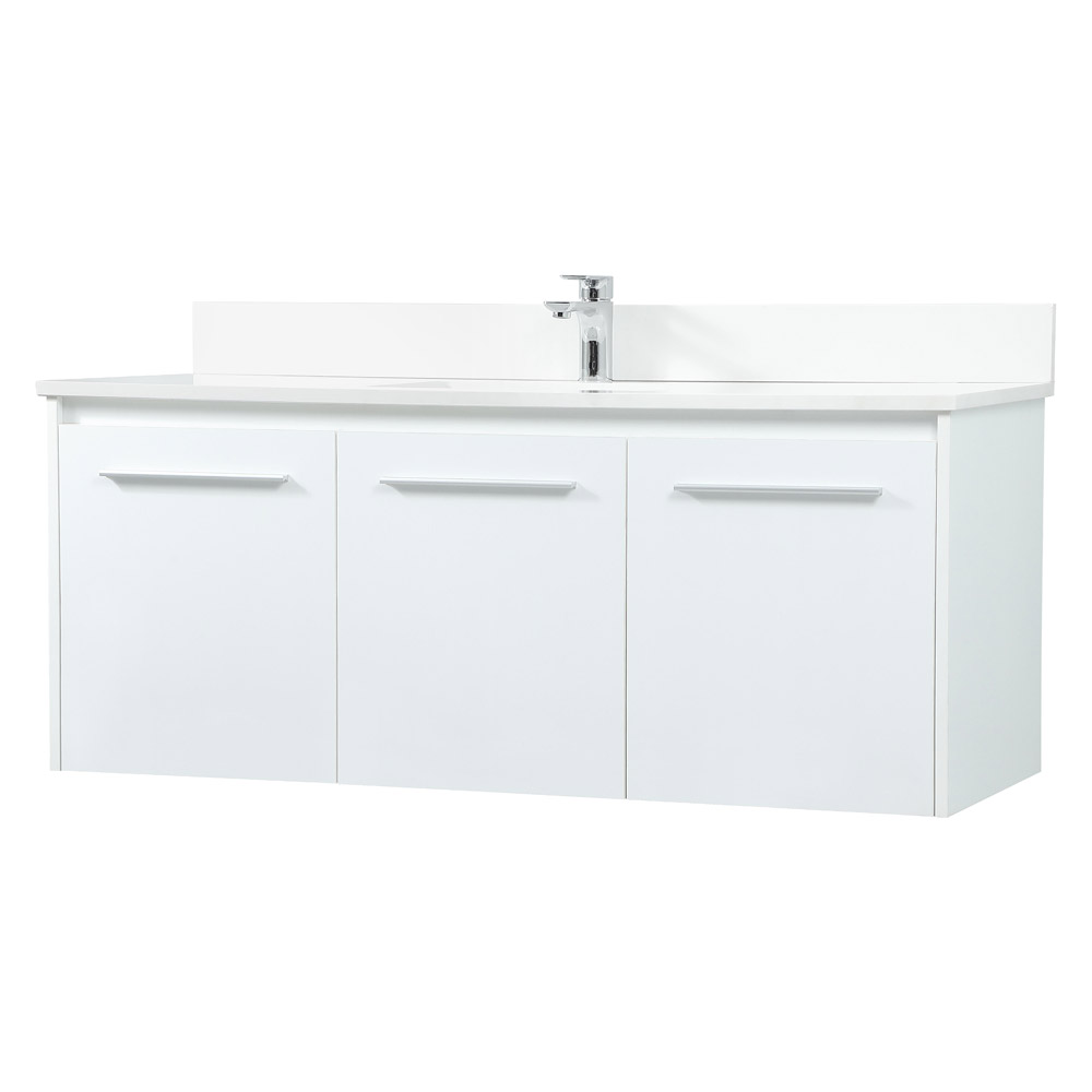 Elegant Bathroom Vanity - White (VF44548MWH-BS)