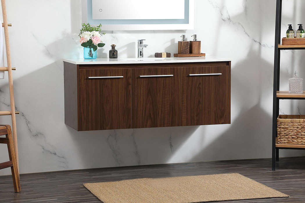 Elegant Bathroom Vanity - Walnut (VF44548MWT)