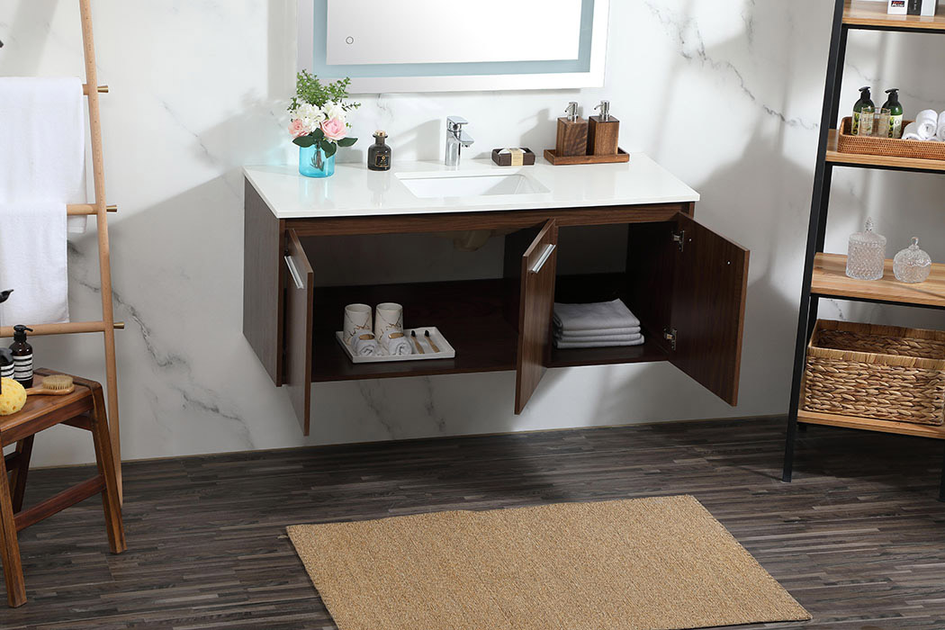 Elegant Bathroom Vanity - Walnut (VF44548MWT)