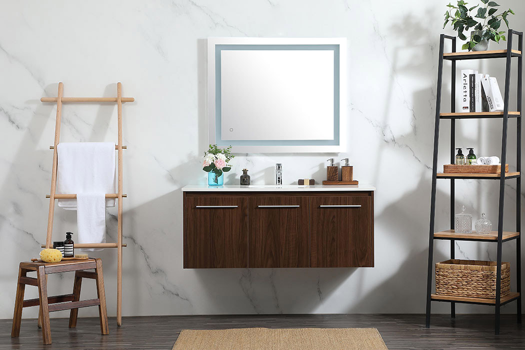 Elegant Bathroom Vanity - Walnut (VF44548MWT)