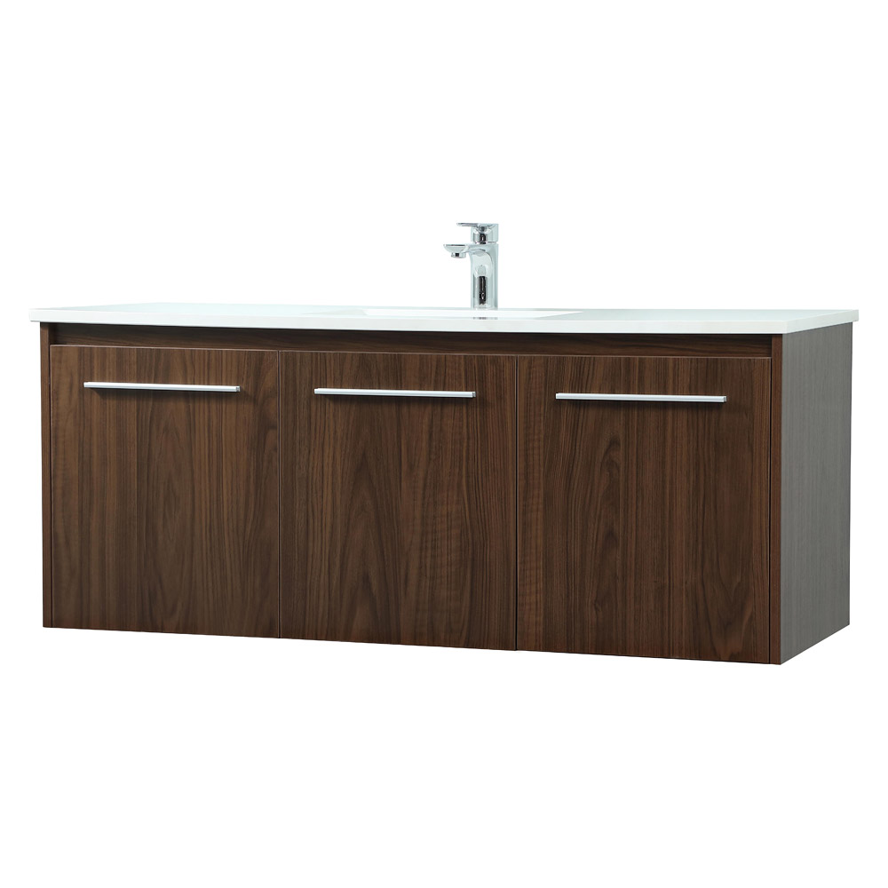 Elegant Bathroom Vanity - Walnut (VF44548MWT)