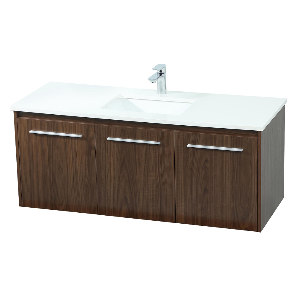 Elegant Bathroom Vanity - Walnut (VF44548MWT)