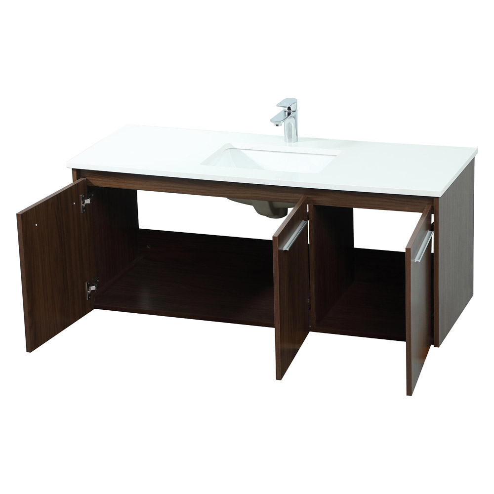 Elegant Bathroom Vanity - Walnut (VF44548MWT)