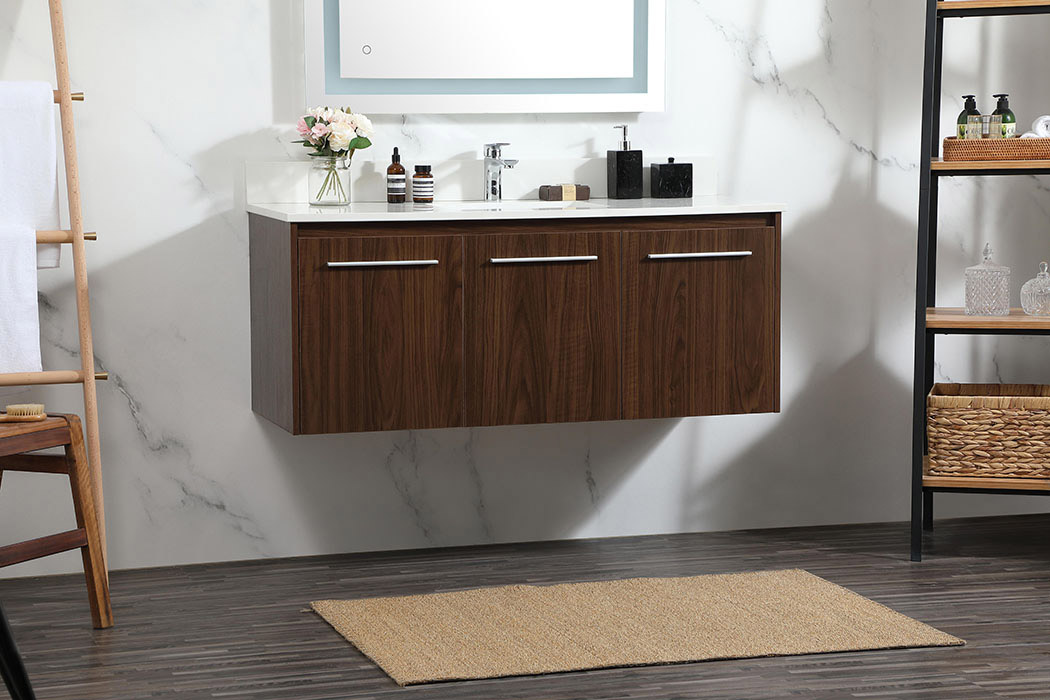 Elegant Bathroom Vanity - Walnut (VF44548MWT-BS)