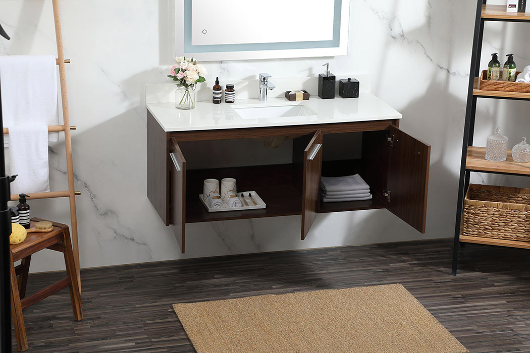 Elegant Bathroom Vanity - Walnut (VF44548MWT-BS)