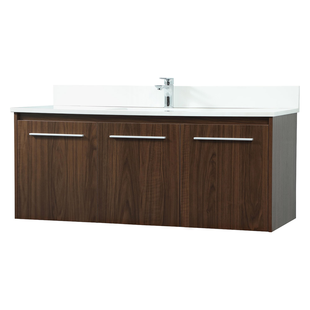 Elegant Bathroom Vanity - Walnut (VF44548MWT-BS)